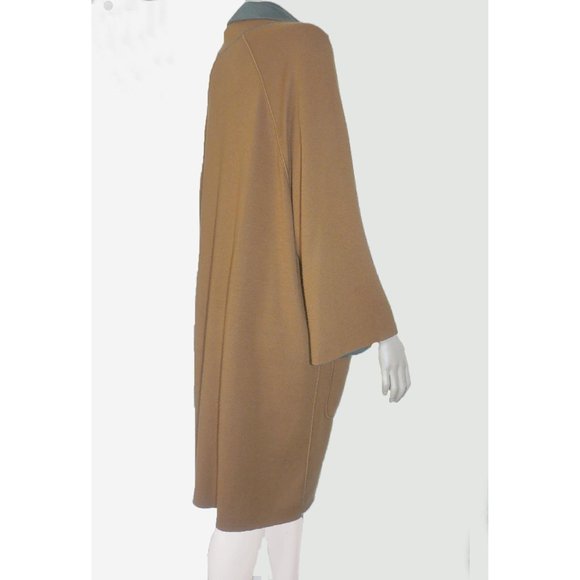 MAISON ULLENS COAT Reversible Cashmere Silk Made in Italy - Picture 4 of 7